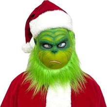 White Smoke Christmas Full Head Overhead Mask Perfect For Holiday Parties, Cosplays, and Festive Events (Green) Occasions > Christmas > Christmas Clothing