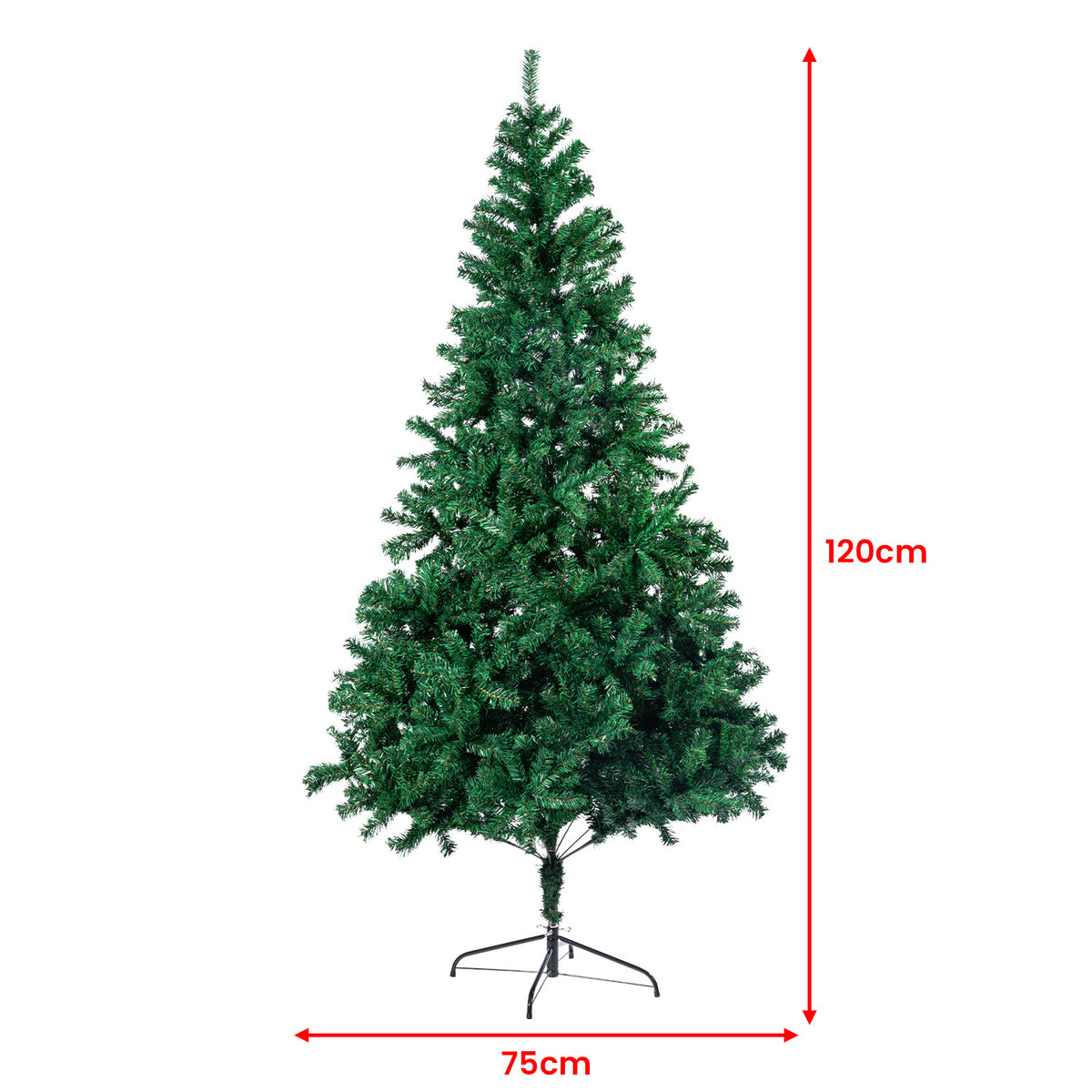 White Smoke Christabelle Christmas Tree Decor 1.2m Xmas Decorations - 300 Tips Green Christmas