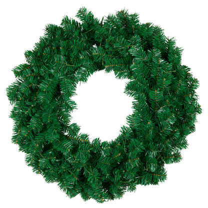 White Smoke Christabelle 61cm Chadwick Christmas Wreath with LED Lights Front Door Decoration Ornament Christmas
