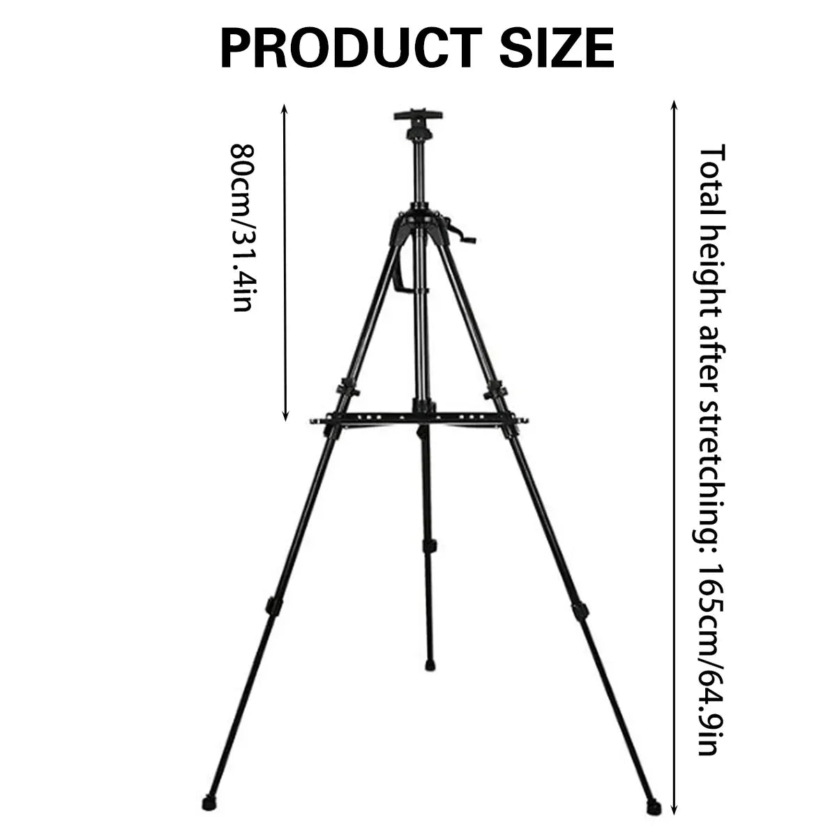 White Smoke Aluminium Triangular Artist Easel, 165cm Easels