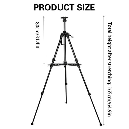 White Smoke Aluminium Triangular Artist Easel, 165cm Easels