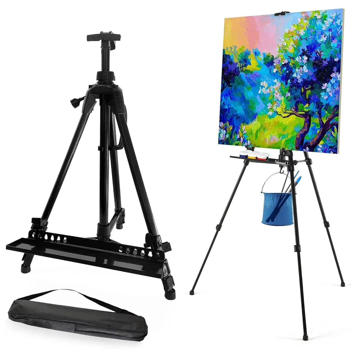 White Smoke Aluminium Triangular Artist Easel, 165cm Easels