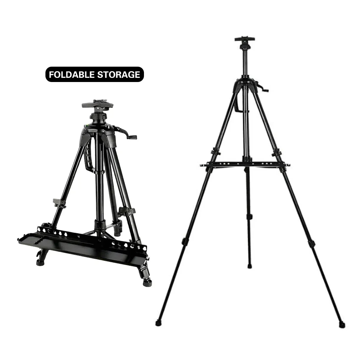 White Smoke Aluminium Triangular Artist Easel, 165cm Easels