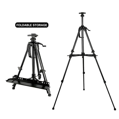 White Smoke Aluminium Triangular Artist Easel, 165cm Easels