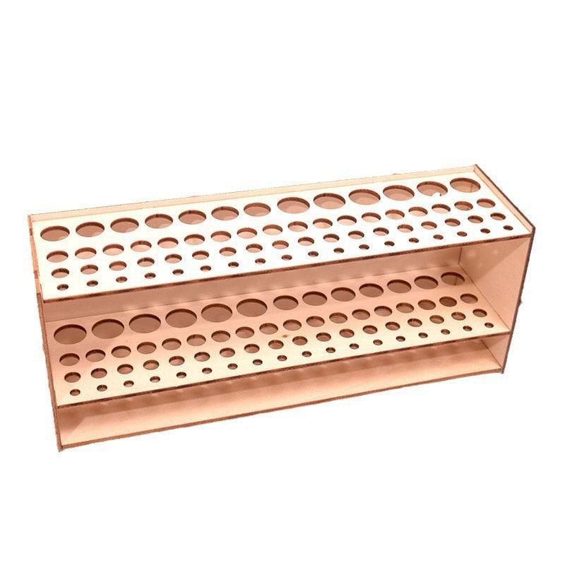 White Smoke Wooden Pen Holder Storage Organizer Shelf for Desk Office Stationery Supplies Craft Storage & Lighting