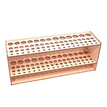 White Smoke Wooden Pen Holder Storage Organizer Shelf for Desk Office Stationery Supplies Craft Storage & Lighting