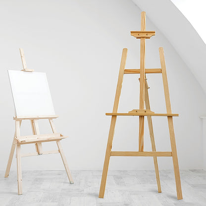 Lavender Pine Wood A-Frame Artist Easel, 150cm Easels
