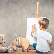 Dark Gray Tabletop H Frame Wooden Studio Easel Easels