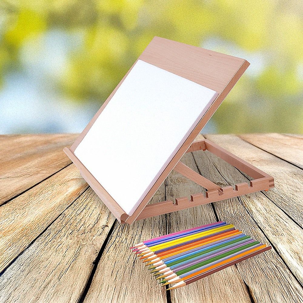 White Smoke Wooden Drawing Board, A2 Easels