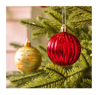 Bisque Dark Blue 50-Piece Assorted Christmas Bauble Set – Shatterproof Ornaments with Mixed Finishes for Holiday Tree Decor Xmas