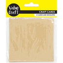 Tan Craft Cards With Envelopes Natural 5Pcs Party