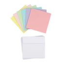 White Smoke Craft Cards With Envelopes Pastel 6Pc Party