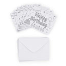 Lavender Party DIY Colour in Gift Cards with Envelopes, Happy Birthday Theme, 6pk Party