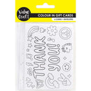 Lavender Party DIY Colour in Gift Cards with Envelopes, Thank You Theme, 6pk Party