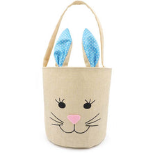 White Smoke Easter Hession Basket, Blue Bunny, 20x18cm, 1pk Easter
