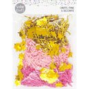 White Smoke Easter Basket Filling, Pink/ Gold/ Stars, 36g Easter