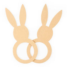 White Smoke Easter Wooden Bunny Ring, 122cm, 6pk Easter