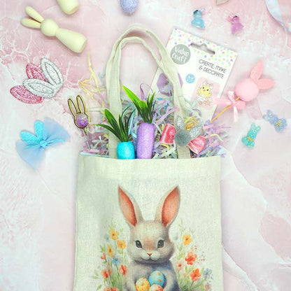 Lavender Easter 3D Wood Bunnies, 8.8cm x 2cm, 2pk Easter