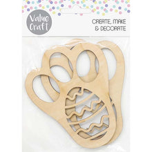 White Smoke Easter Wooden Bunny Feet, 11.5cm x 15cm, 2pk Easter