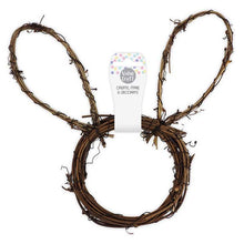 White Smoke Easter DIY Bunny Head Wooden Wreath, 14cm, 1pk Easter