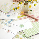 White Smoke Stickers Epoxy Seals Mint 1Sh Paper Craft