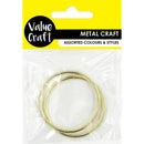 Lavender Rings 50Mm Metal Gold 2Pc Metal Craft