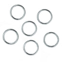 Rings 25mm Metal Silver 6Pc