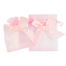 Misty Rose Party Mini Bow Organza Bags, Pink, 8.8x11.5cm, 5pk Party