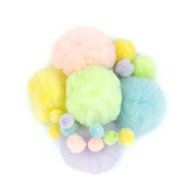 White Smoke Mixed Size Pom Poms, Assorted Pastels, 60pk Kids Activities