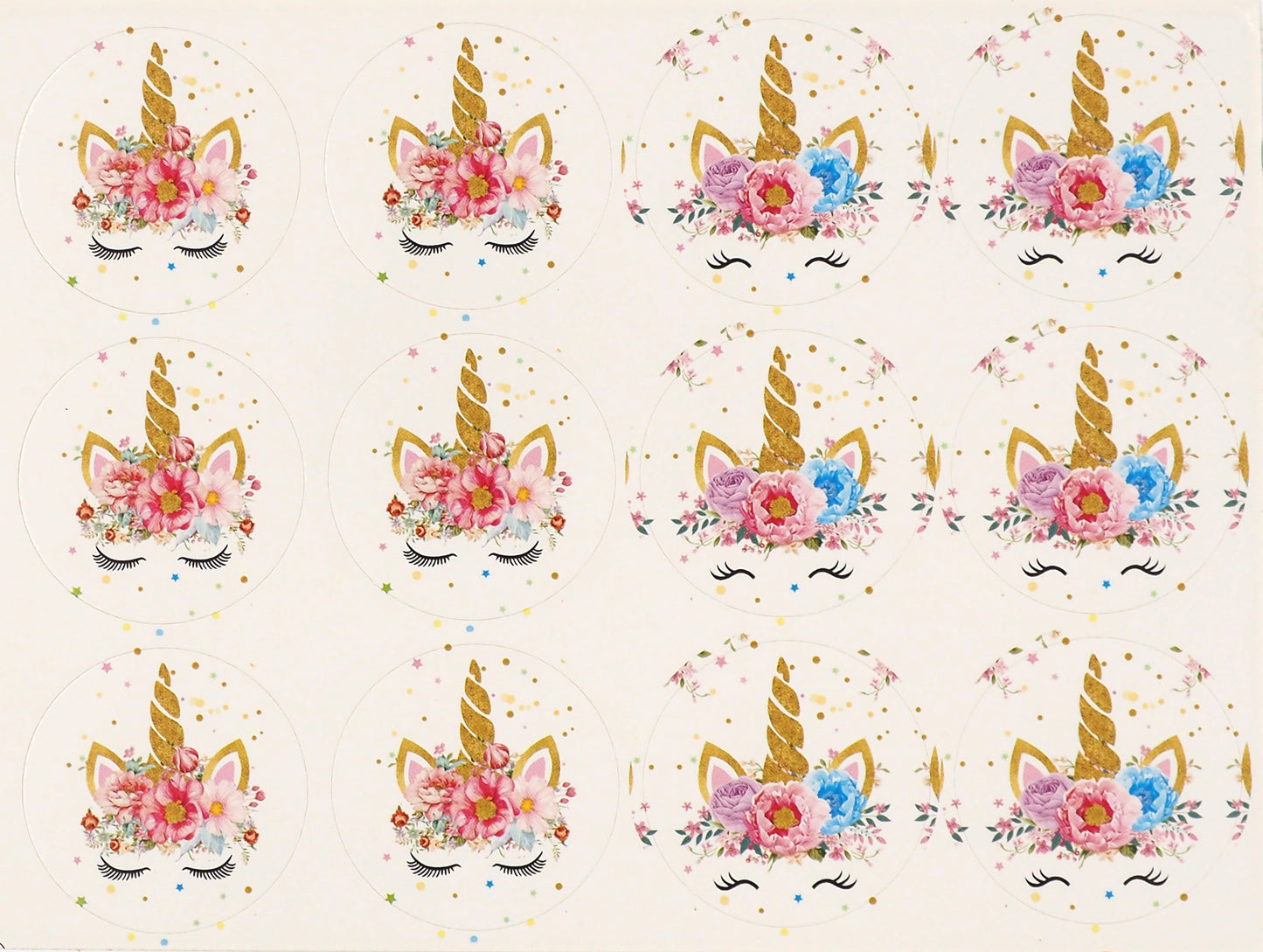 Misty Rose Paper Loot Bags W Stickers Unicorn 8Pcs Paper Craft