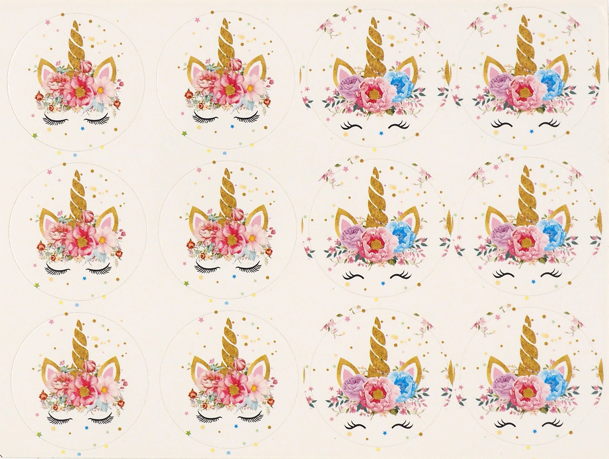 Misty Rose Paper Loot Bags W Stickers Unicorn 8Pcs Paper Craft