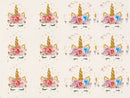 Misty Rose Paper Loot Bags W Stickers Unicorn 8Pcs Paper Craft