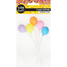 White Smoke Cake Topper 3D Round Balloons Multi 1Pc Party