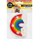 Lavender Cake Topper Plasticine Rainbow 1Pc Party