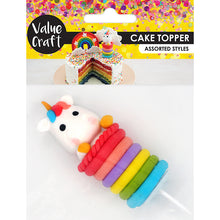 White Smoke Cake Topper Plasticine Unicorn Cake 1Pc Party