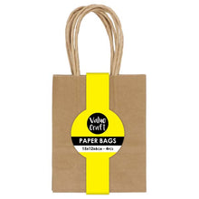 White Smoke Mini Paper Bags, Kraft, 15x12cm, 4pk Party
