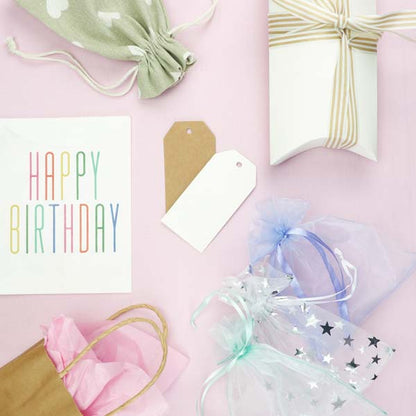 Light Gray Mini Paper Bags, Kraft, 15x12cm, 4pk Party