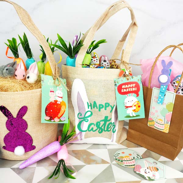 White Smoke Mini Paper Bags, Kraft, 15x12cm, 4pk Party