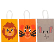 White Smoke Gift Bags 21X15cm Mixed Animals 3Pcs Party