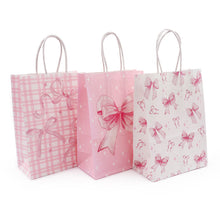 White Smoke Gift Bags 21X15cm Mixed Bows 3Pc Party