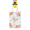 White Smoke Gift Bags 21X15cm Thank You 3Pcs Party