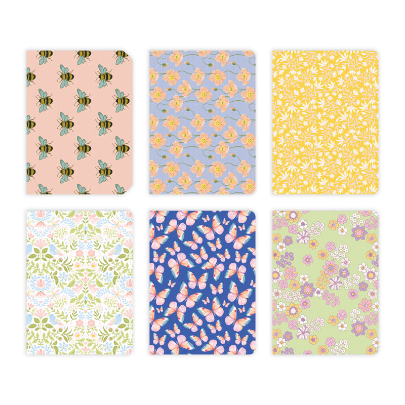 Light Goldenrod Card Pack With Envelopes Floral 6Pc Party