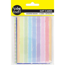 Yellow Card Pack With Envelopes Geometric 6Pc Party