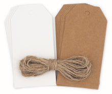 Seashell XMAS Gift Tags with String, Natural & White, 9.5cm, 20pk Xmas