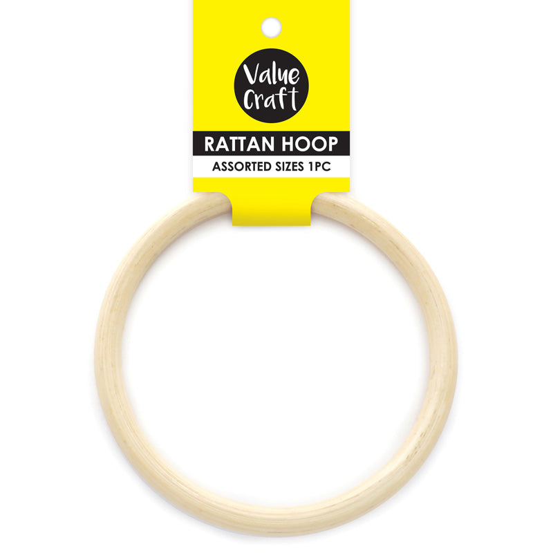 White Smoke Hoop Rattan 10cm 1Pc Craft Basics