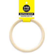 White Smoke Hoop Rattan 10cm 1Pc Craft Basics