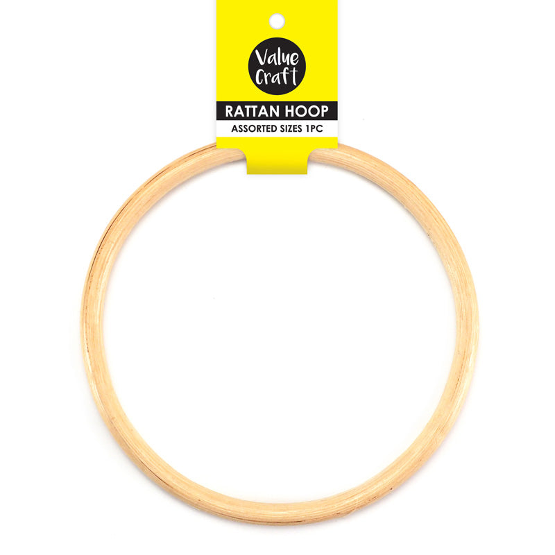 White Smoke Hoop Rattan 15cm 1Pc Craft Basics