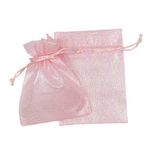 White Smoke Party Iridescent Organza Bags, Pink, 17x12.5cm, 3pk Party