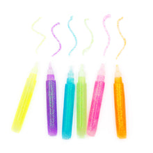 White Smoke Craft Glitter Glue Set Fluro 6X10Ml Kids Glues