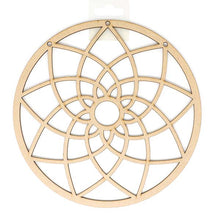 White Smoke Wooden Shapes, Dreamcatcher, 19cm, 1pcs Woodcraft